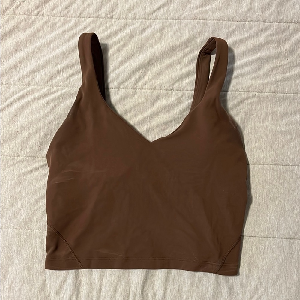 lululemon athletica Brown Tank Top
